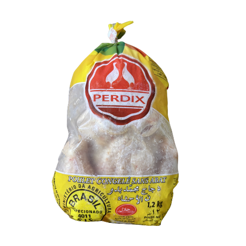 Poulet entier congelé Perdix – 1,2 kg